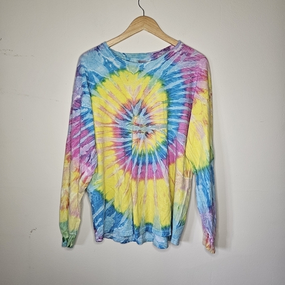 Hanes Adult Extra Large Tie Dye Heavy Longsleeve - Picture 4 of 6